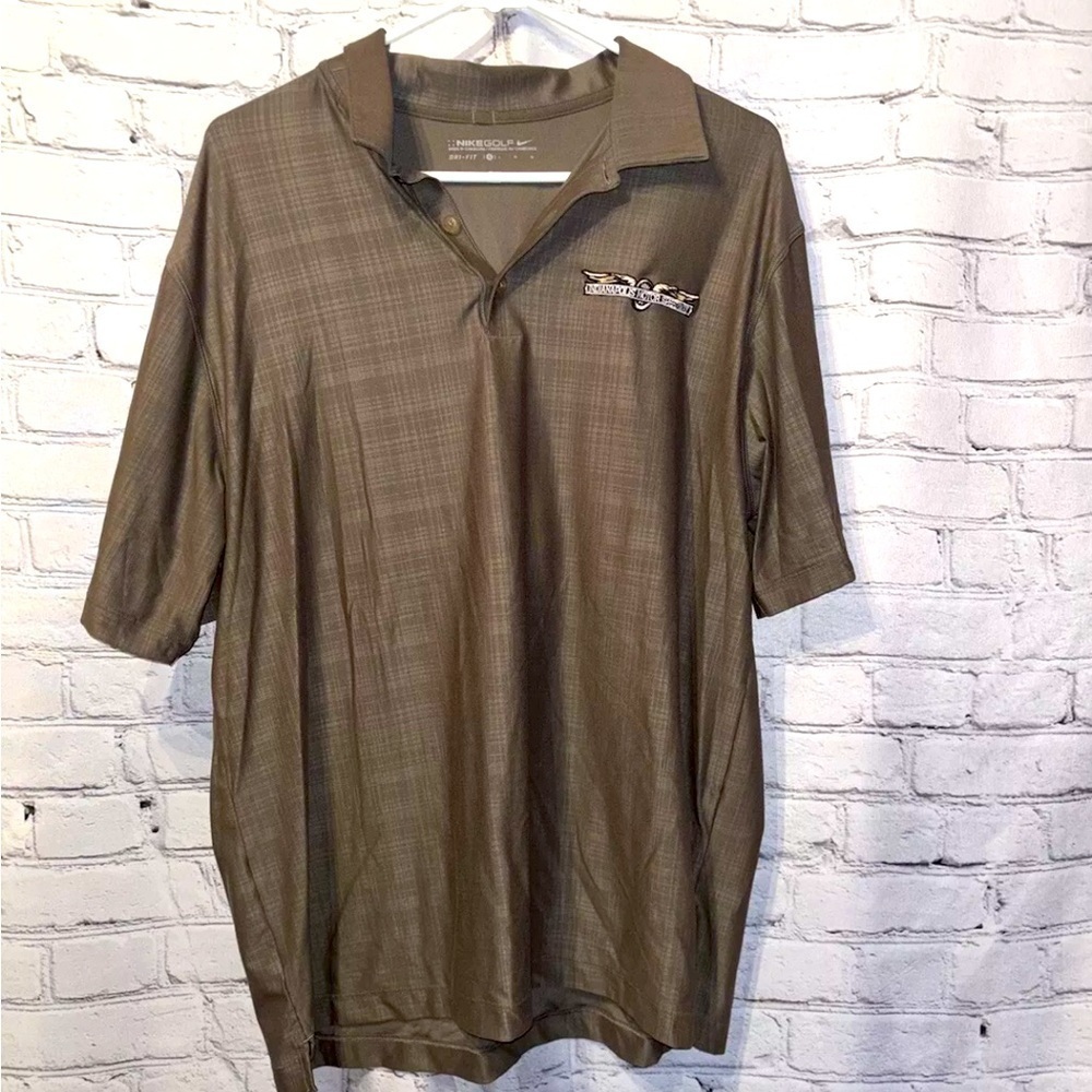 Nike Golf Polo Shirt Men’s Large Indianapolis Motor Speedway Track Diamond